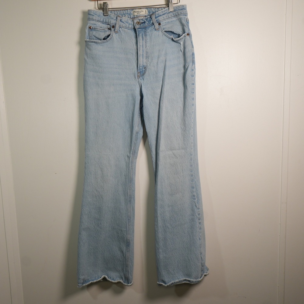 Abercrombie &‎ Fitch Vintage Flare Jeans 30/10 Light Wash Curve Love High Rise